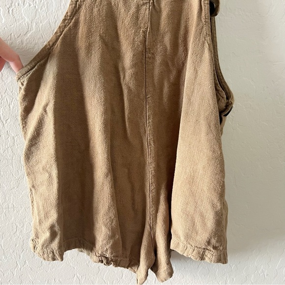 Lulu's Up With The Sun Olive Short Overalls - Picture 6 of 9